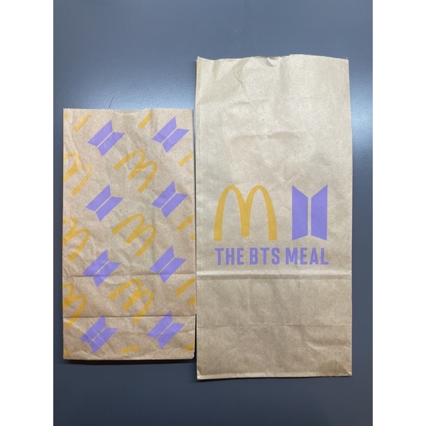 BTS麥當勞聯名紙袋 THE BTS MEAL 紙袋