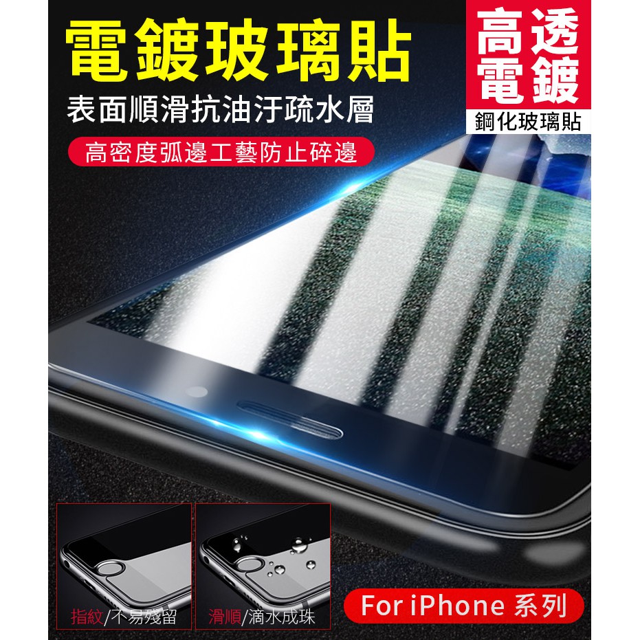 ❤現貨❤Apple iPhone12 11 Xs Max XR mini 電鍍抗指紋非滿版亮面高透光手機鋼化玻璃保護貼