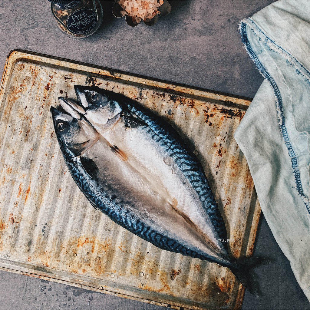 挪威鯖魚一夜干1包(1尾) 現撈現剖鹽水處理,保留鯖魚魚油，專業一夜干工法 油脂風味凝聚、魚肉鮮甜美味！