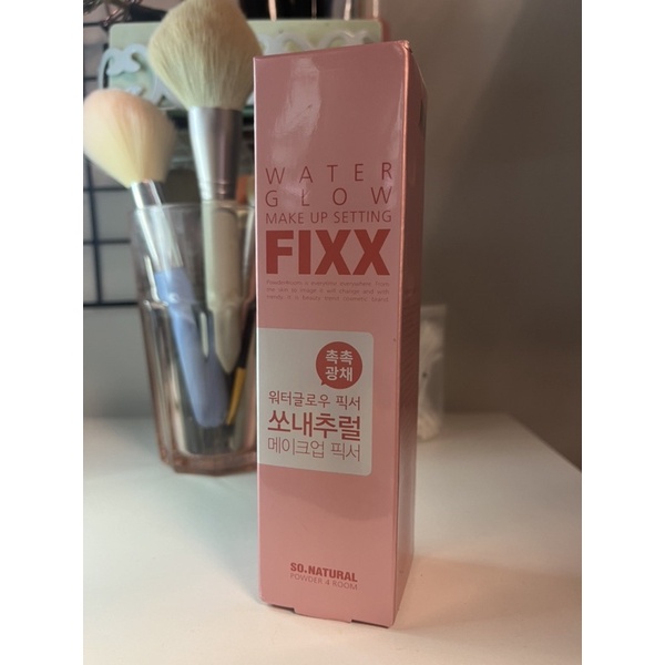 [二手]so natural FIXX 定妝噴霧75ml 光澤保濕款-粉瓶粉字