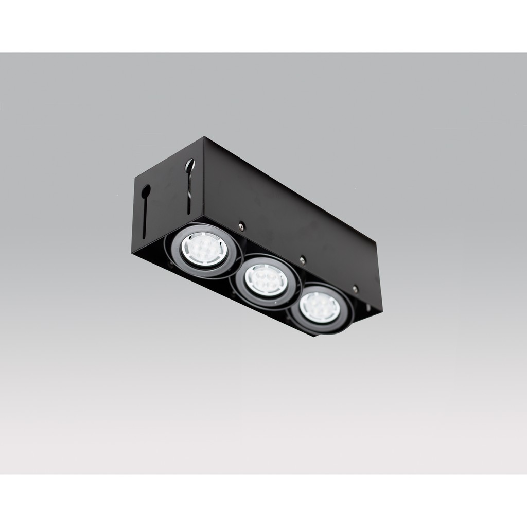 DV-16007 無邊框三燈盒燈 內含飛利浦LED MR-16燈泡 (崁入孔115*323mm)