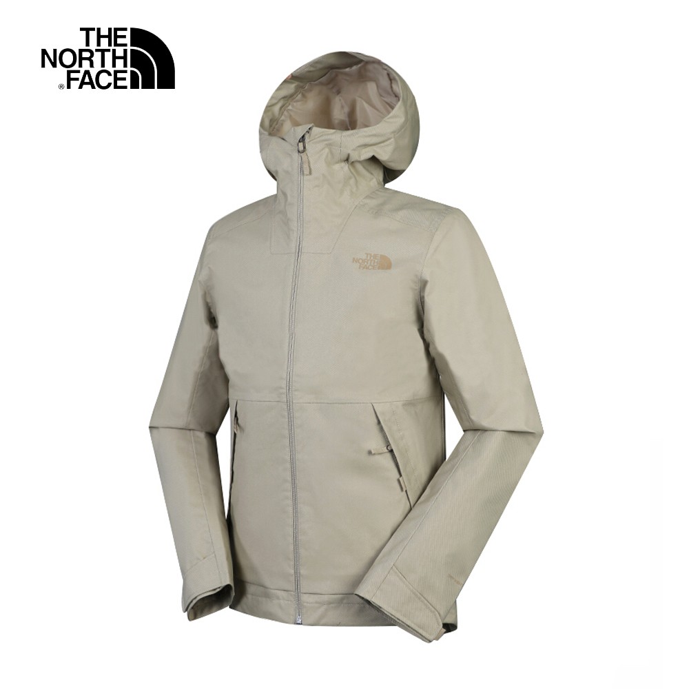 The North Face 男 防水透氣衝鋒外套 卡其 NF0A4NCMZDL