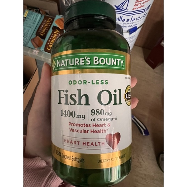 現貨秒出Nature's Bounty Fish Oil 1400 mg., 130 Coated Softgels