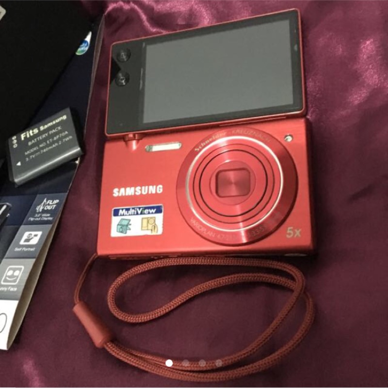 Samsung MV800 紅色翻轉自拍相機 自拍神器 美肌數位相機❤