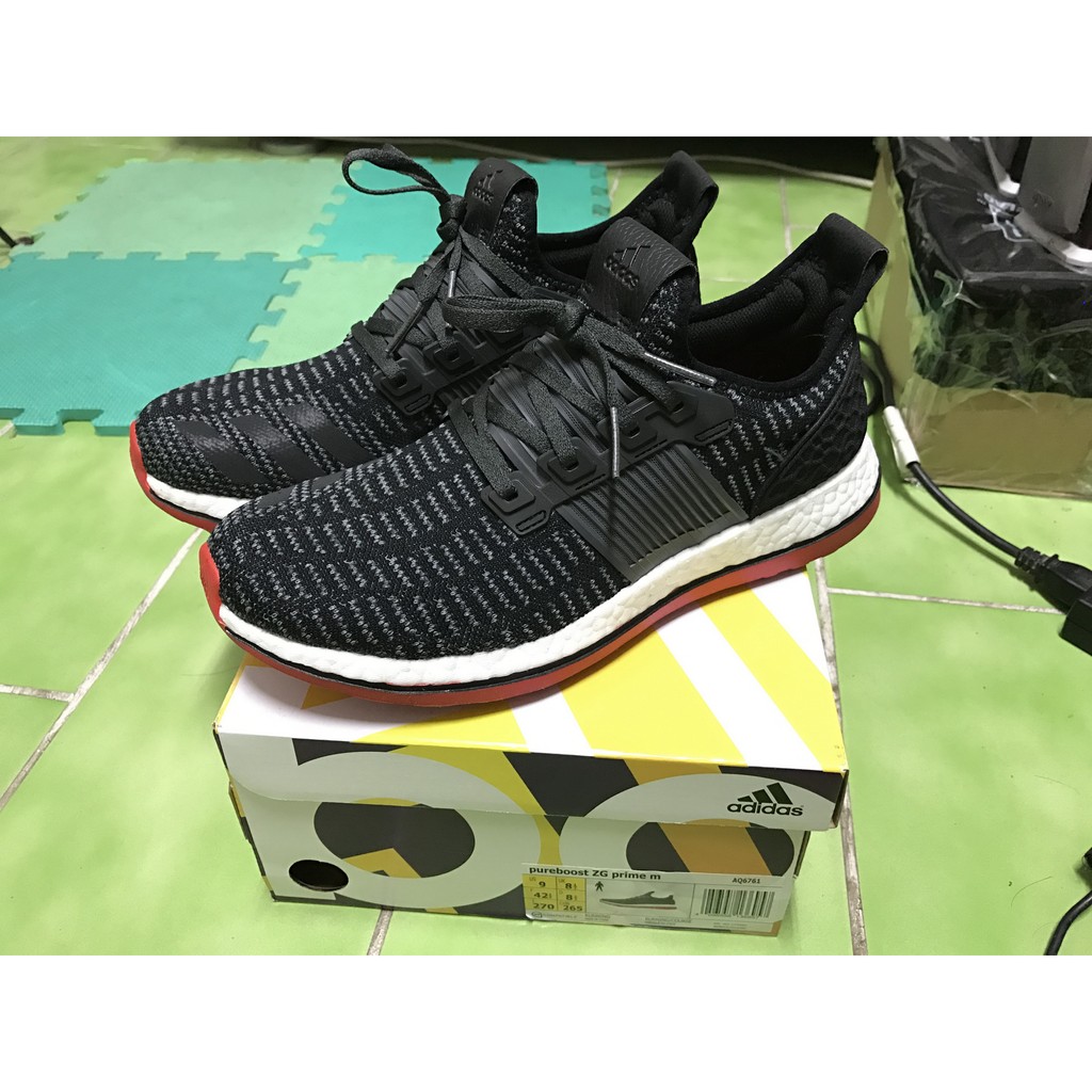 2016/03 ADIDAS PUREBOOST ZG 黑紅編織 OG配色 AQ6761 PURE BOOST