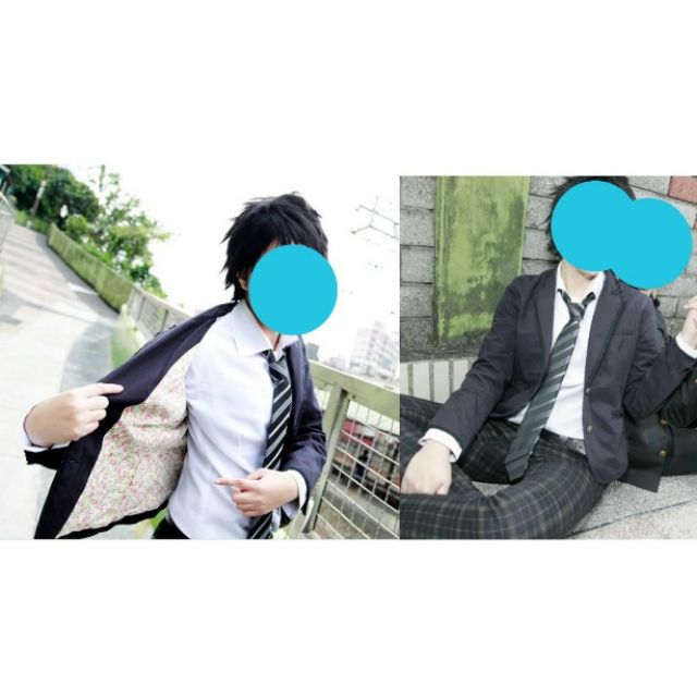 【二手/現貨】cos/萬用/滾邊藍黑色 女 西裝外套/制服