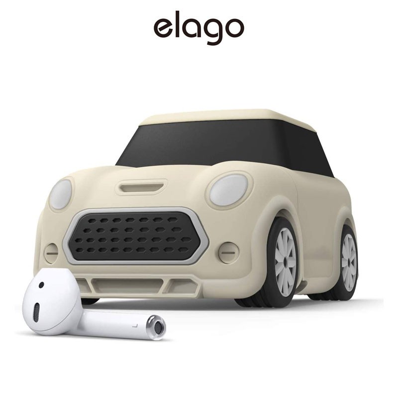 [elago] Mini Car Airpods 保護殼 (附鑰匙圈) (適用 Airpods 1&2)