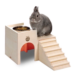 米可多寵物精品 日本Marukan 兔子木屋餐廳(HT-33) 城堡餐廳