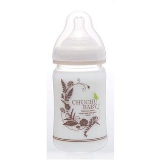 庫存清倉*啾啾 ChuChu 純淨典雅寬口玻璃奶瓶-160ml(CHU-99366)特價380元*原裝日本製