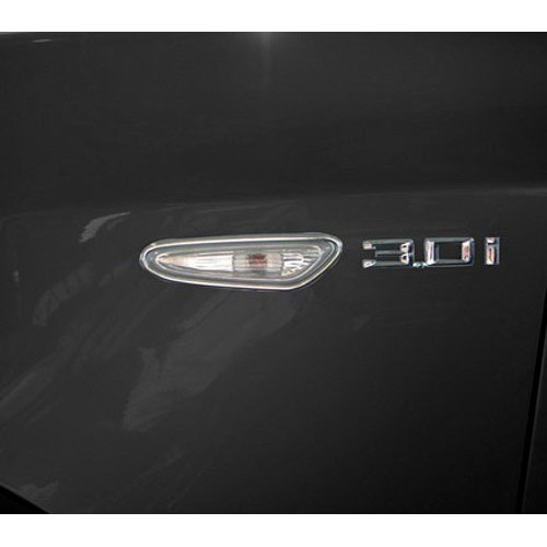 圓夢工廠 BMW 3 E46 2001~2005 318 320 323 325 330 改裝鍍鉻銀 側燈框方向燈框飾貼