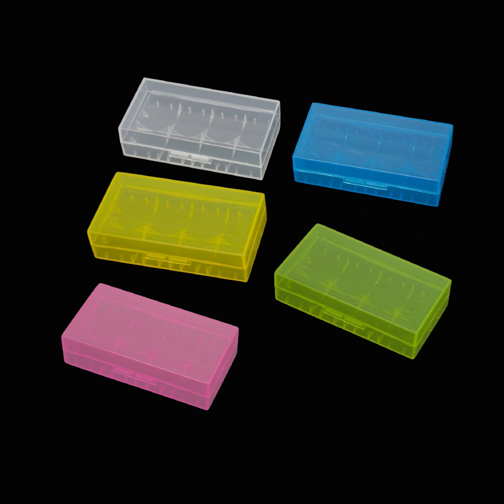 【量多價優】電池收納盒 18650/16340鋰電池收納盒 透明彩色收納盒 電池保護盒 F