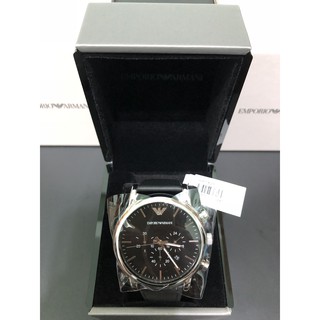 【可面交】Emporio Armani AR1828 三眼 計時 男錶女錶 皮錶帶 手錶 基隆大錶哥