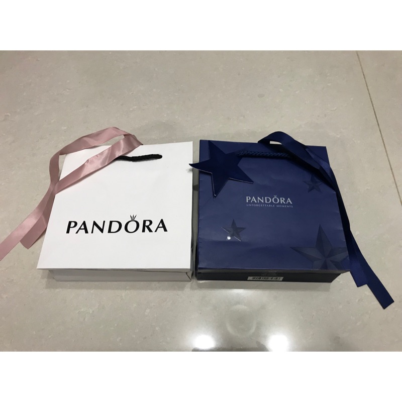 PANDORA 潘朵拉 紙袋二入一組 二手商品