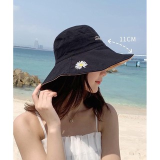 朵瑞米韓國服飾🪻現貨 多色 小雛菊 雙色雙面 遮陽 漁夫帽 大圓帽 海邊必備 韓國東大門 熱銷