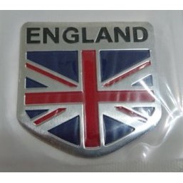 英國 盾型貼 國旗 貼標 金屬改裝 銘牌 鋁貼 貼紙 汽車 裝飾貼標
