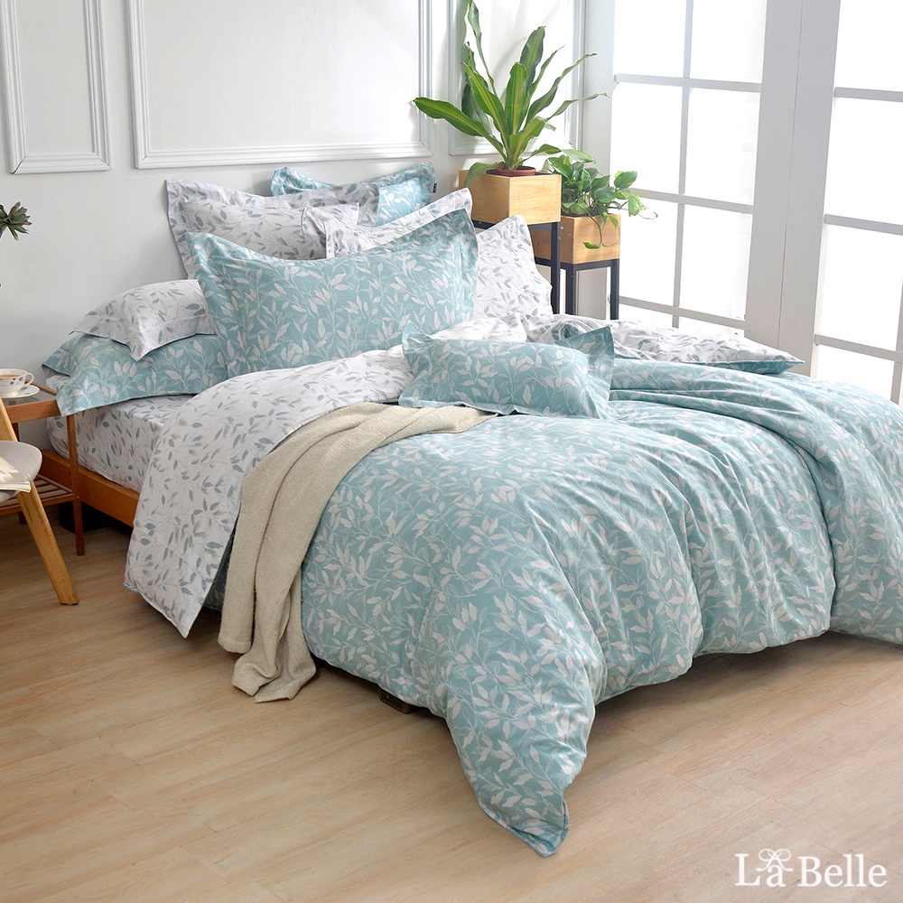 La Belle 100%純棉 兩用被床包組 雙/加/特 格蕾寢飾 香草漫遊 防蹣抗菌 吸濕排汗 純棉