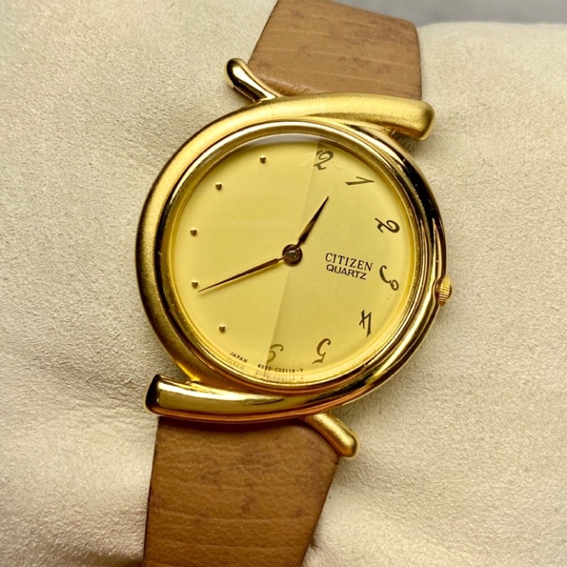 CITIZEN 星辰錶 antique古董vintage復古 小尺寸女用 石英錶老星辰 緞帶