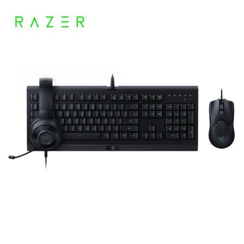 雷蛇Razer Power Up Bundle 3合1有線超值套組(鍵盤+滑鼠+耳機)