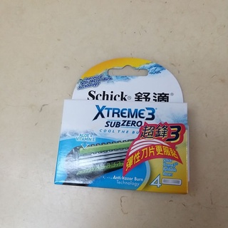 現貨 Schick 舒適牌 Xtreme3 超鋒3 刮鬍刀片 一盒 4入