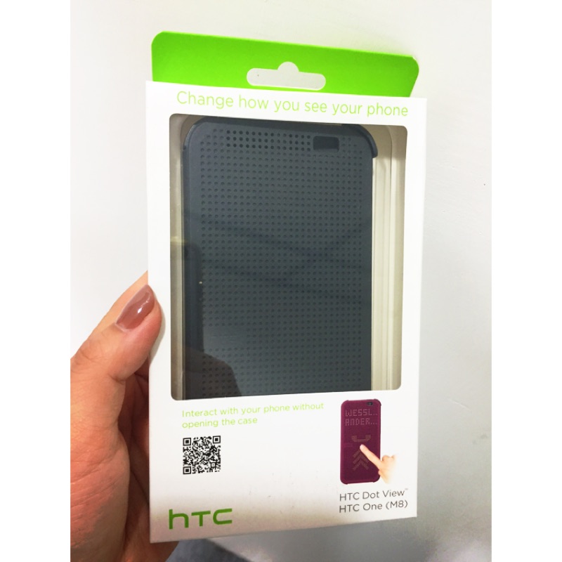 ［全新］HTC One (M8) Dot View 原廠炫彩顯示保護套（深灰）