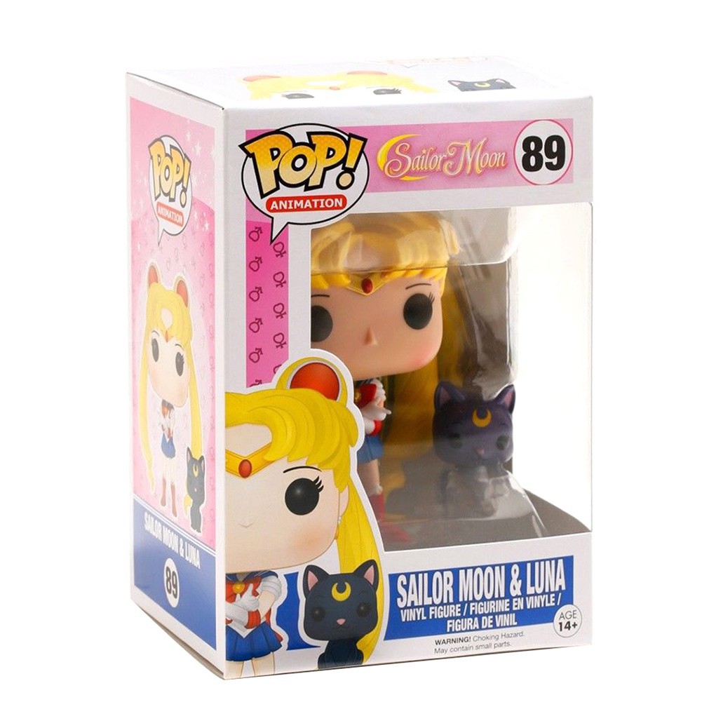 SAILOR MOON Funko Pop 動畫:美少女戰士和 Luna Action 乙烯基公仔系列玩具