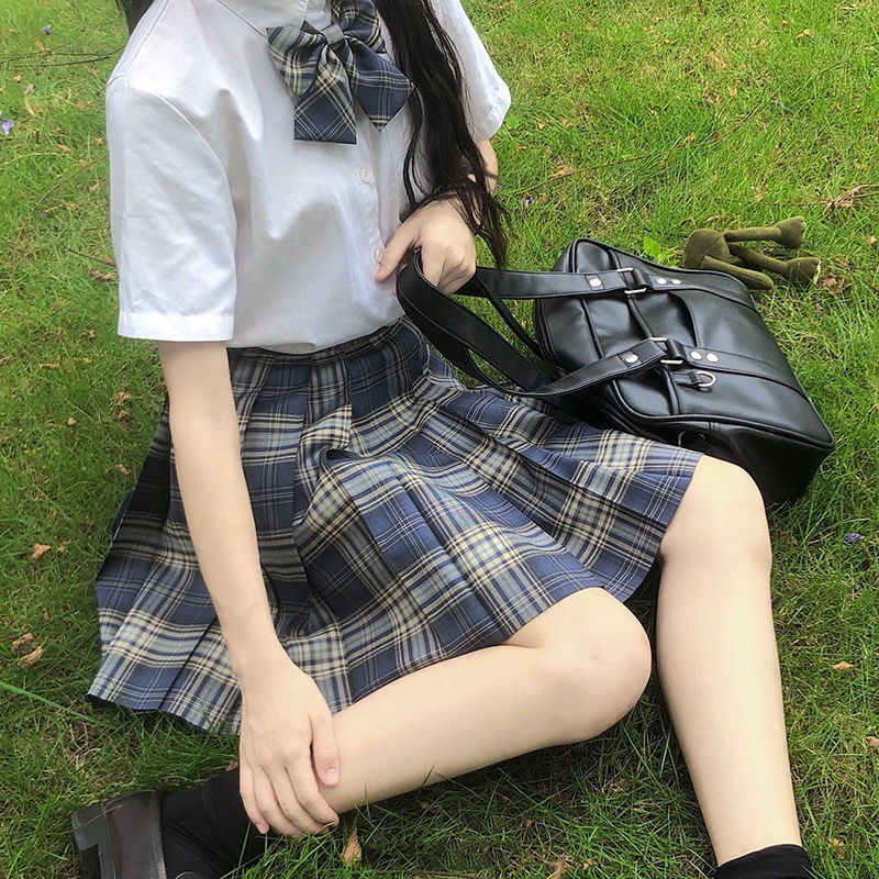 Jk 制服套裝學院風制服日本制服jk 制服裙jk水手服曬海jks日系jk制服襯衫少女溫柔可愛百褶裙兩件套 蝦皮購物