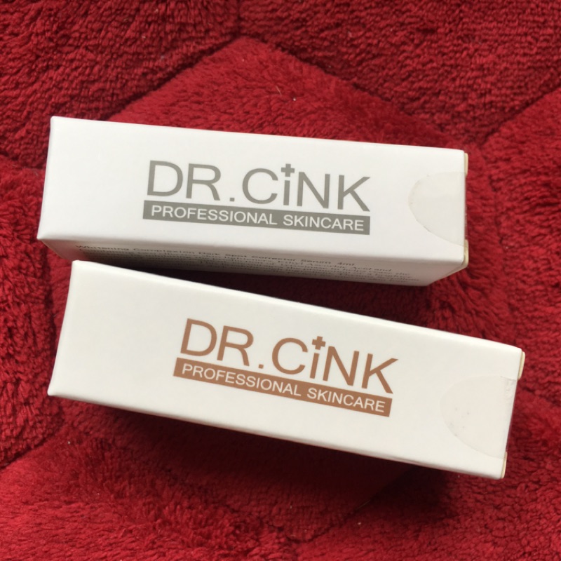 DR.CINK美白色修淡斑精華液4ml、無暇白透光臉部防曬乳（潤色）SPF50+ 3ml