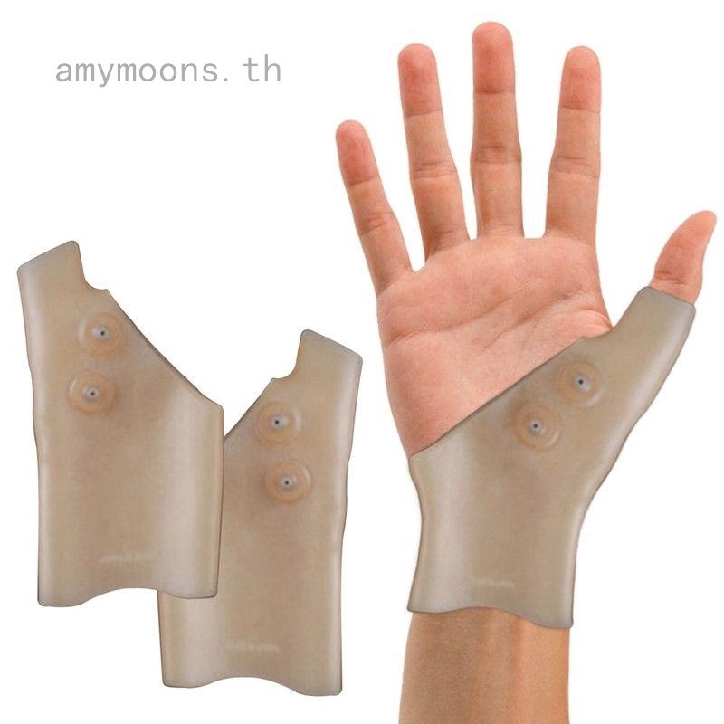 1 件裝磁療拇指手套矽膠手腕支撐手關節炎