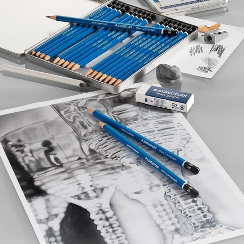 ⎪初覺工作室⎪德國STAEDTLER經典藍桿繪圖素描鉛筆