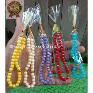 100 件塑膠包裝迷你珍珠 Tasbih 婚禮紀念品/生日紀念品紀念品