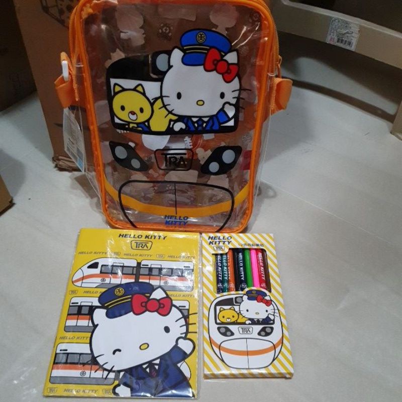 新太魯閣 Hello Kitty 列車12色鉛筆繪本組(全新現貨)物超所值