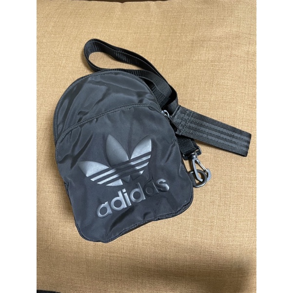 Adidas Originals Mini Backpack 三葉草 黑 尼龍 防潑水 後背包