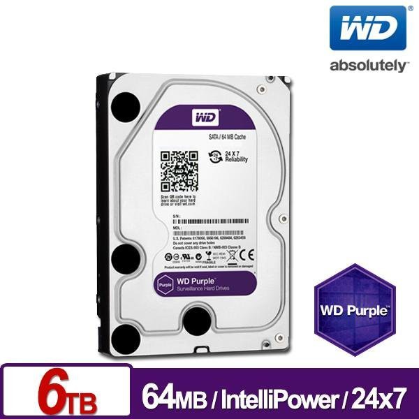 WD 紫標 硬碟 3.5吋 / 6T 一年保固