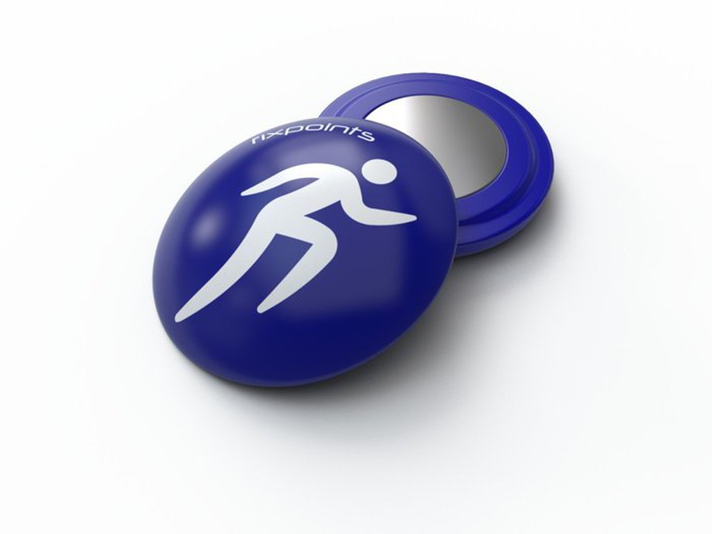 藍色跑者-德國fixpoints號碼布磁扣(1組四顆),不讓別針勾壞衣服布料.簡單,快速,安全.共15種款式可供選擇