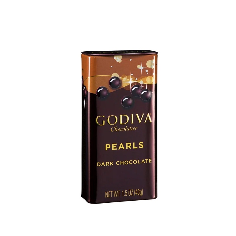 GODIVA小鐵盒-巧克力豆系列/聖誕交換禮物/禮物盒/包裝盒/鐵盒