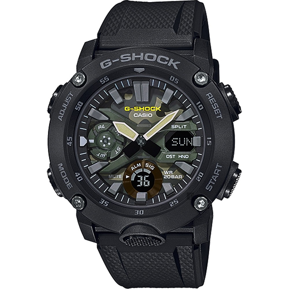 CASIO 卡西歐 G-SHOCK 街頭迷彩手錶 GA-2000SU-1A