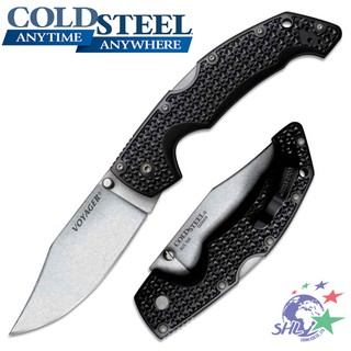 Cold steel Large Voyager Clip Point 4 黑柄折刀 | 29AC【詮國】