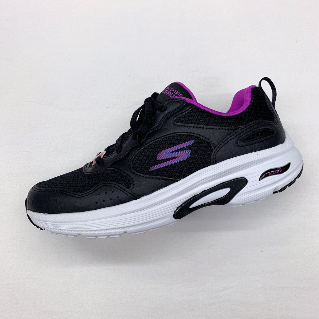 有間店🔹SKECHERS GO RUN Arch Fit 女 慢跑鞋 足弓支撐 黑 紫 128952bkpr