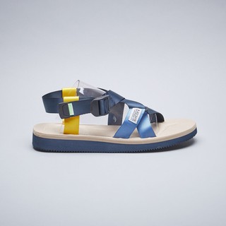 SUICOKE CHIN2-CAB OG-023-2CAB 藍卡其 抗菌鞋床 綁帶 涼鞋【SK200232CABNT】