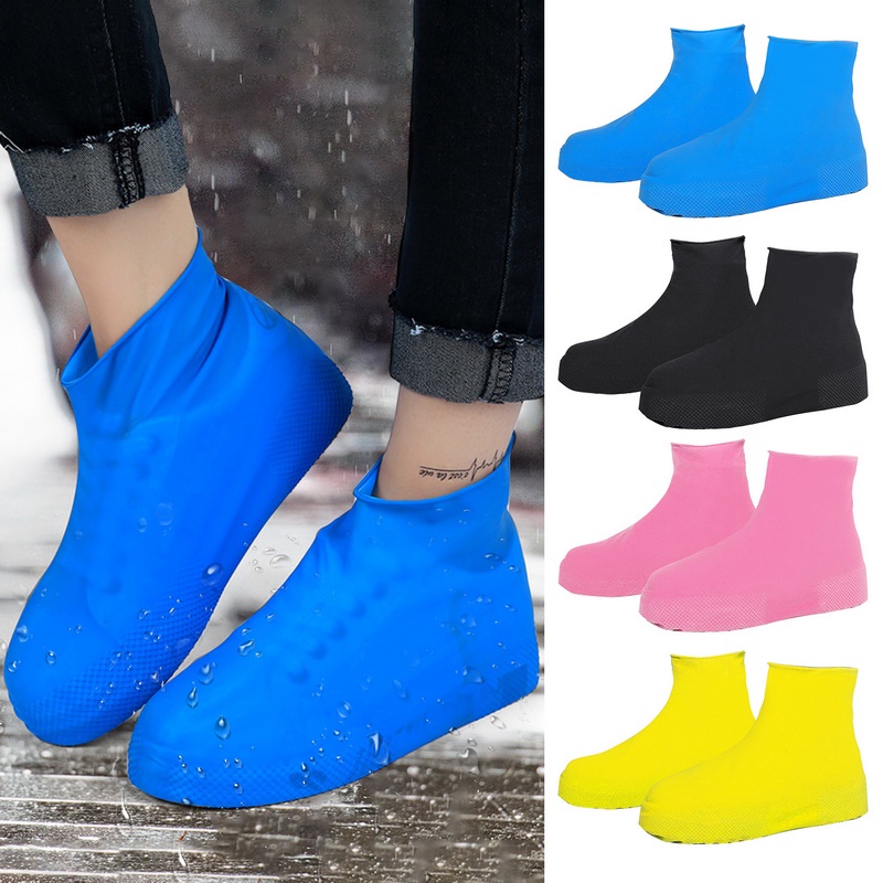 鞋雨罩防水橡膠防滑雨靴鞋墊旅行套鞋雨衣可重複使用矽膠