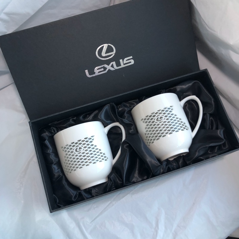 Lexus 鏤雕玲瓏精緻陶瓷杯組透明馬克杯 蝦皮購物