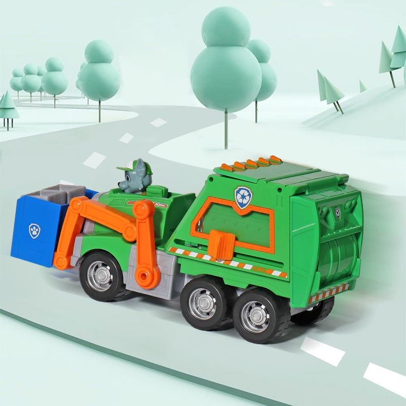 【賽博坦】現貨 汪汪隊立大功玩具小狗狗灰灰垃圾車環保回收車救援兒童玩具救援車