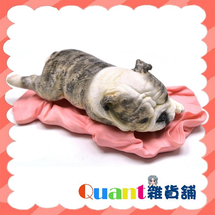 Quant雜貨舖 日本盒玩 Xmmos 爆睡犬第二彈睡眠動物英國鬥牛犬單售a款灰色鬥牛犬 趴睡 衣服 粉紅 蝦皮購物