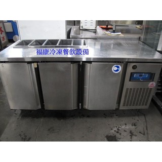 **福康冷凍餐飲裝置** (已售出)中古 瑞興六尺沙拉吧全藏工作臺冰箱