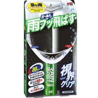 SOFT 99安全帽護目鏡鍍膜劑 噴霧式 撥水 安全帽頭盔面罩【R&B車用小舖】#C329