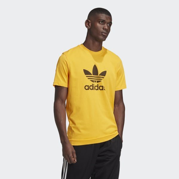 adidas yellow tee