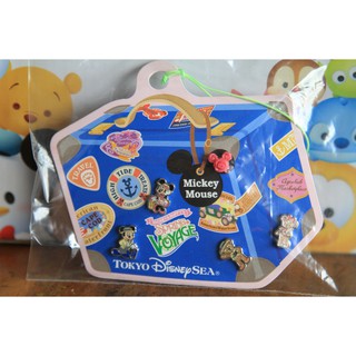 【絕版品】日本海洋迪士尼 園區限定 Spring Voyage 米奇 米妮 達菲 雪莉玫 春航 全新耳針式耳環 5款一組