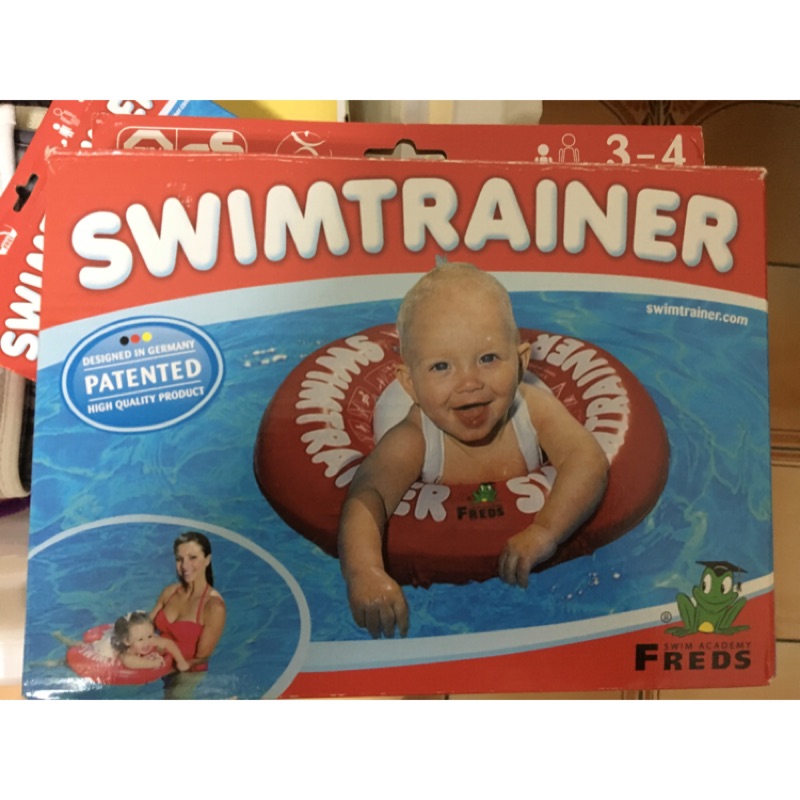 二手德國SWIMTRAINER游泳圈-橘色和紅色