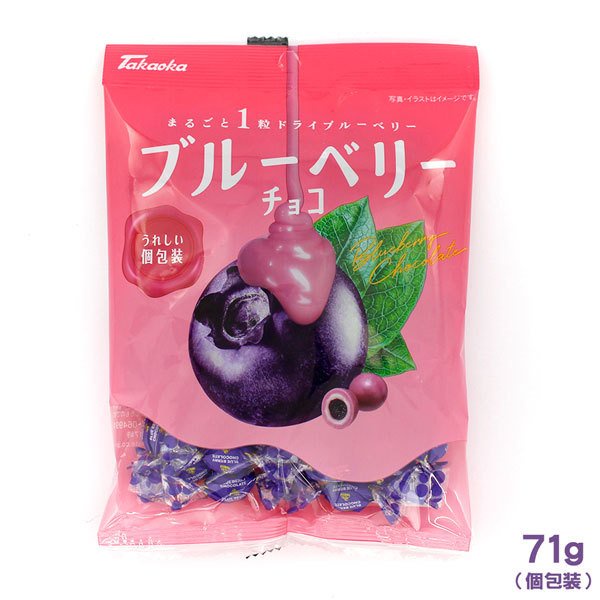 日本 Takaoka 高岡藍莓巧克力90g 巧克力球