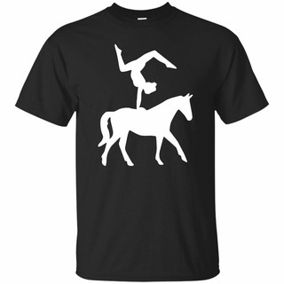 男士 T 恤 Horse Acrobatics Vaulting Horse Gymnast 圖案 T 恤黑色、海軍藍、